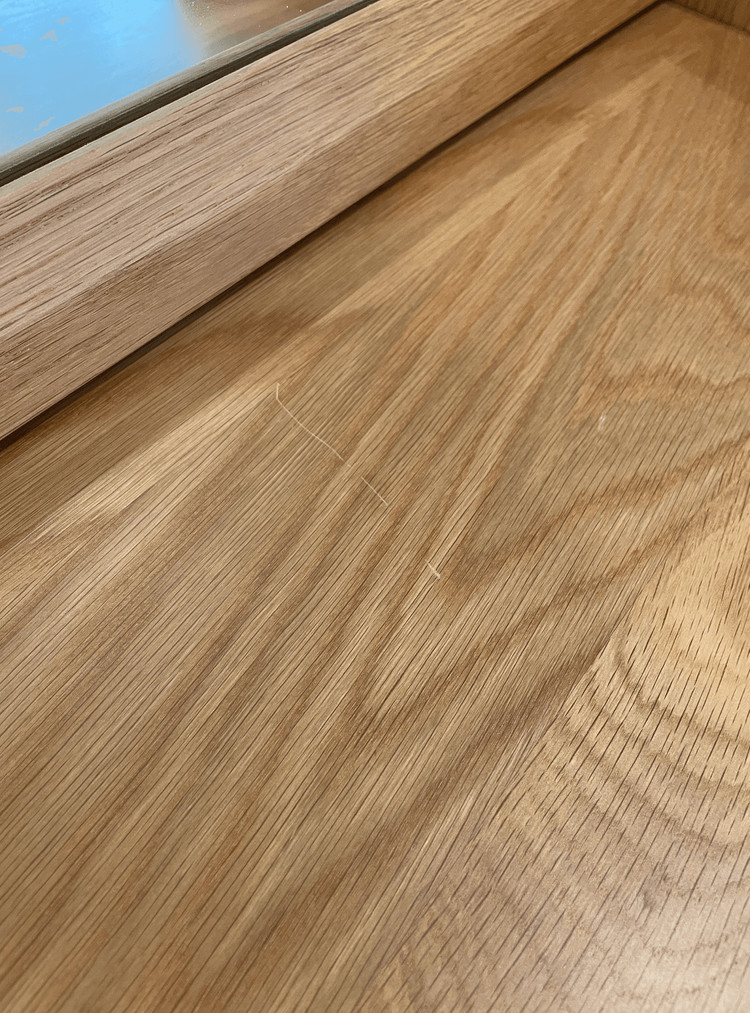 카레클린트 원목 오크 화장대&수틀(의자) + 오크 협탁 판매합니다. 이미지