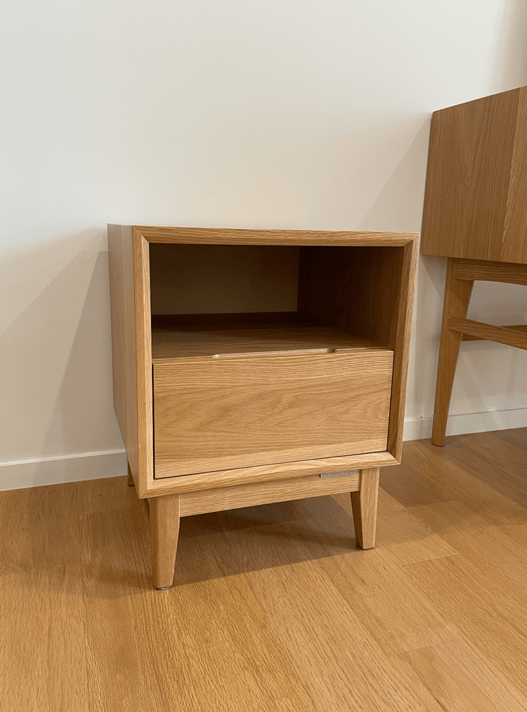 카레클린트 원목 오크 화장대&수틀(의자) + 오크 협탁 판매합니다. 이미지