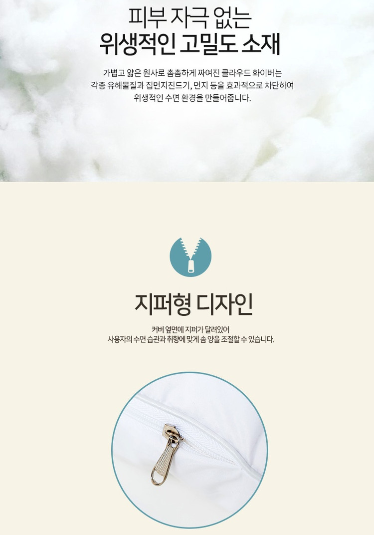 베스트슬립 큐브포켓2 클라우드 화이버 베개 5성급 호텔 베개 경추베개 미개봉 새제품 이미지