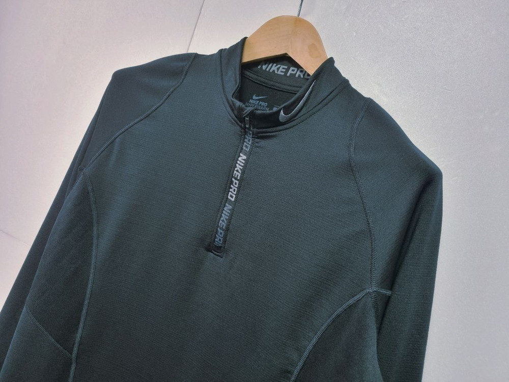 남성 구형 나이키 프로 PRO 하이퍼웜 반집업 기능성 긴팔 티 트레이닝복 이미지