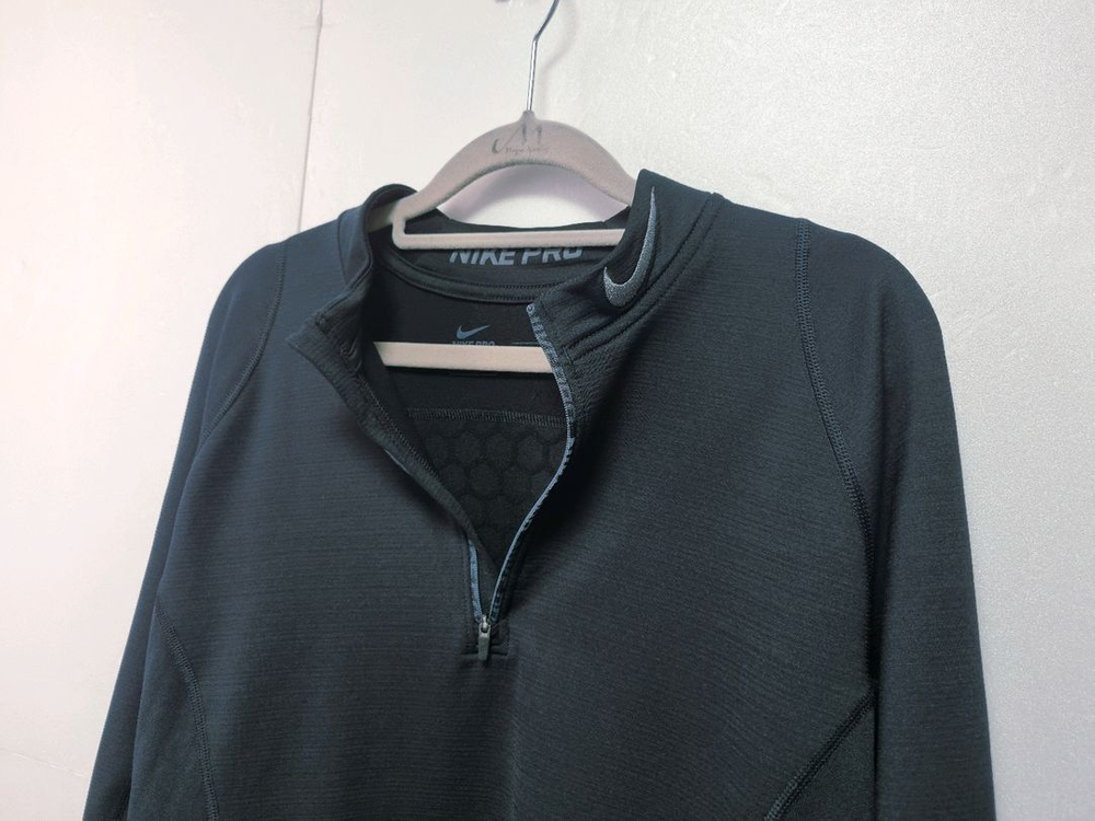 남성 구형 나이키 프로 PRO 하이퍼웜 반집업 기능성 긴팔 티 트레이닝복 이미지