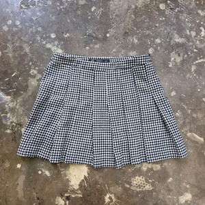 M) ZARA 자라 하운드투스 체크 플리츠 스커트 이미지