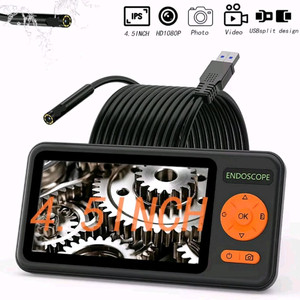 새상품] 오토포커스렌즈5MP 사진,녹화 SD 초고화질 내시경카메라5M 4.5인치 누수탐지 배관검사 이미지