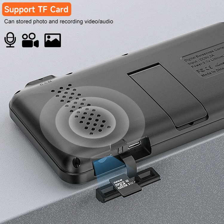 새상품] 오토포커스렌즈5MP 사진,녹화 SD 초고화질 내시경카메라5M 4.5인치 누수탐지 배관검사 이미지