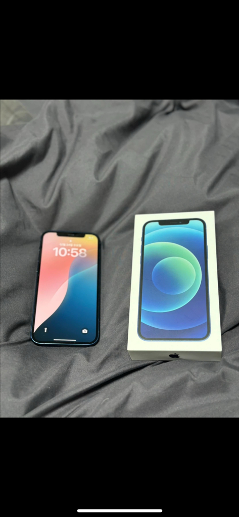 아이폰 12 128G 블루색상 S급 이미지