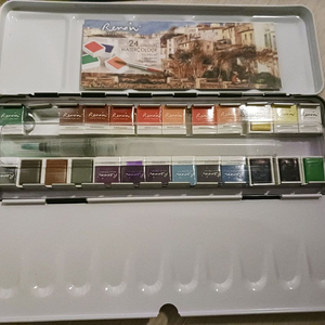 마르코 르누와르 수채화 고체물감 24색 이미지