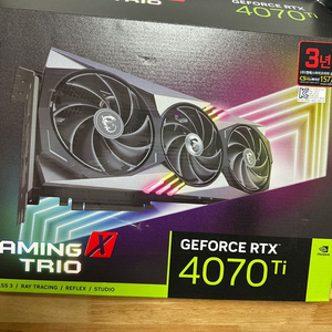 RTX 4070Ti msi 게이밍 트리오 이미지