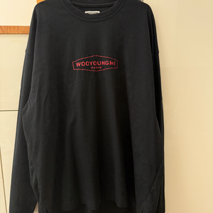 [48]우영미 로고 롱슬리브 블랙 이미지
