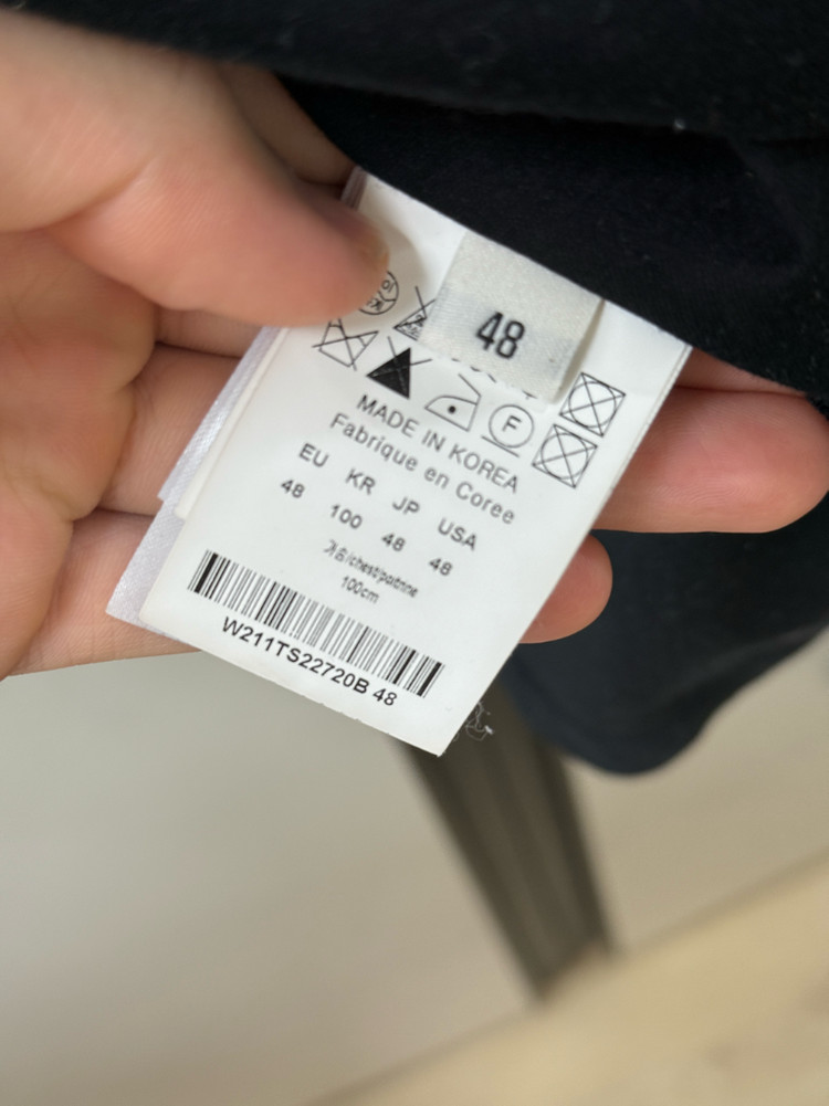 [48]우영미 로고 롱슬리브 블랙 이미지