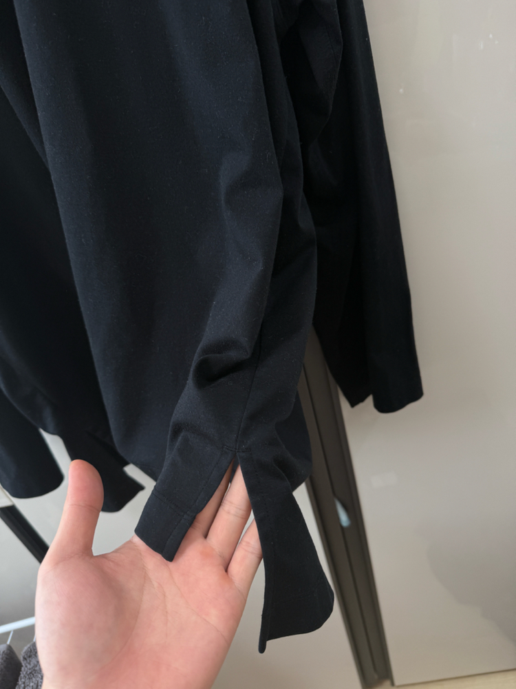 [48]우영미 로고 롱슬리브 블랙 이미지