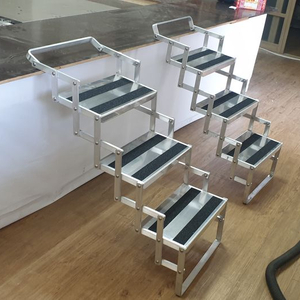 트럭캠퍼, 캠핑카 접이식계단 3단,4단 이미지