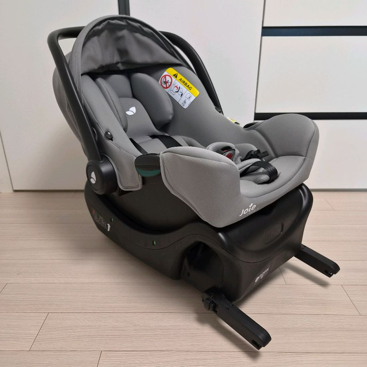 +베이스 포함 / JOIE 조이 아이스너그2 아이사이즈 인펀트 카시트 (ISOFIX) 바구니 카시트 이미지