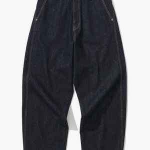 낫포너드 커브드 세미 와이드 데님 팬츠 L 이미지