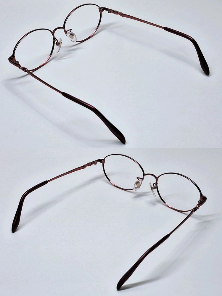 일본 사바에 하우스브랜드 빈티지 로쿠메이칸 순수 티타늄 오벌형 안경테/일제안경 수입 패션 여성용 여성안경 y2k 이미지