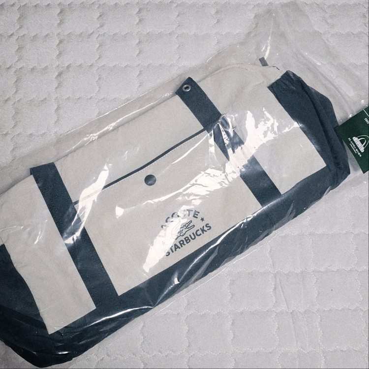 스타벅스 - 라코스테 멀티플백 가방 (그린, 미개봉) 이미지