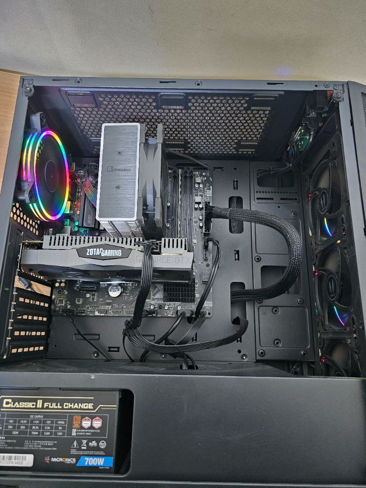 컴퓨터완본체 3700X B550M 램16GB 1660SUPER 팝니다. 이미지