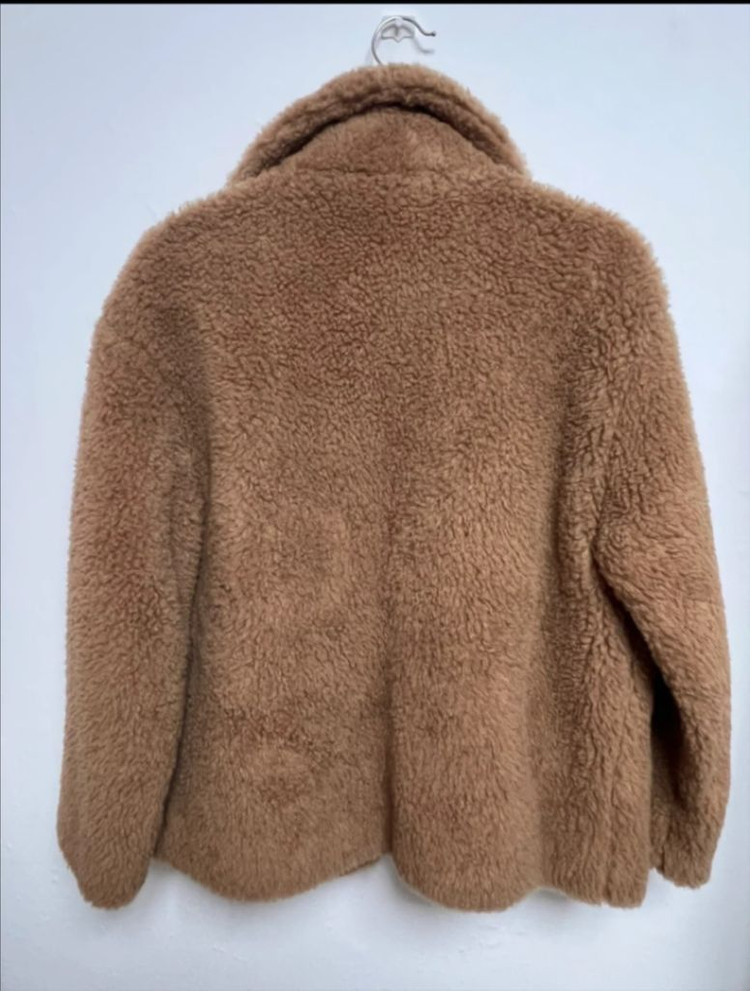 (최종할인) ore store 리얼 카멜 퍼 코트 이미지