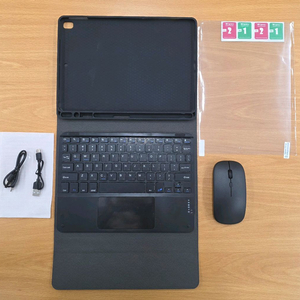 아이패드 7~9세대 10.2인치용 케이스+키보드+마우스+액정필름 세트 이미지