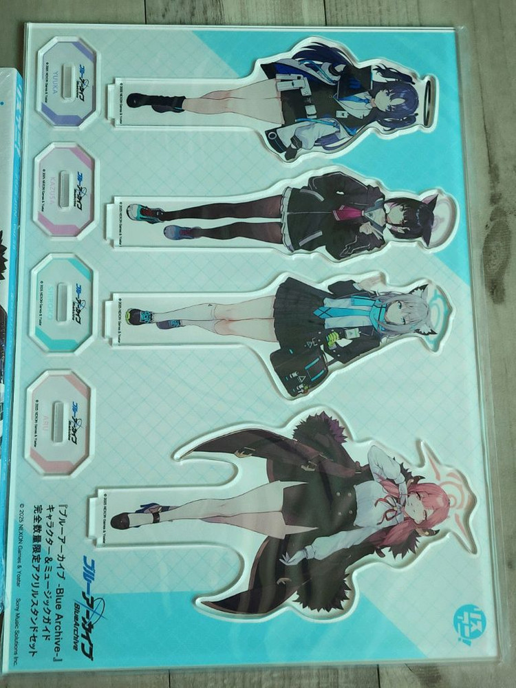 블루 아카이브 뮤직 가이드 수량 한정 특전 아크릴 스탠드 미개봉 이미지