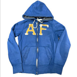 아베크롬비 타이트핏 빅로고 블루워싱후드집업 S 이미지