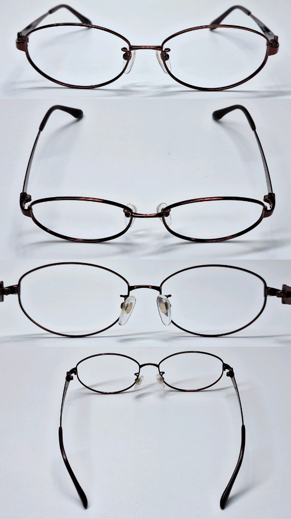 일본 사바에 하우스 HANAHARU No.3292 꽃무늬 티타늄 안경테/여성안경 수입 패션 아이웨어 빈티지 y2k 이미지