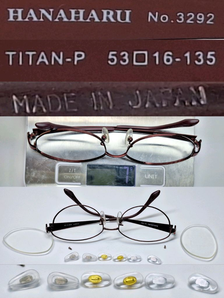 일본 사바에 하우스 HANAHARU No.3292 꽃무늬 티타늄 안경테/여성안경 수입 패션 아이웨어 빈티지 y2k 이미지