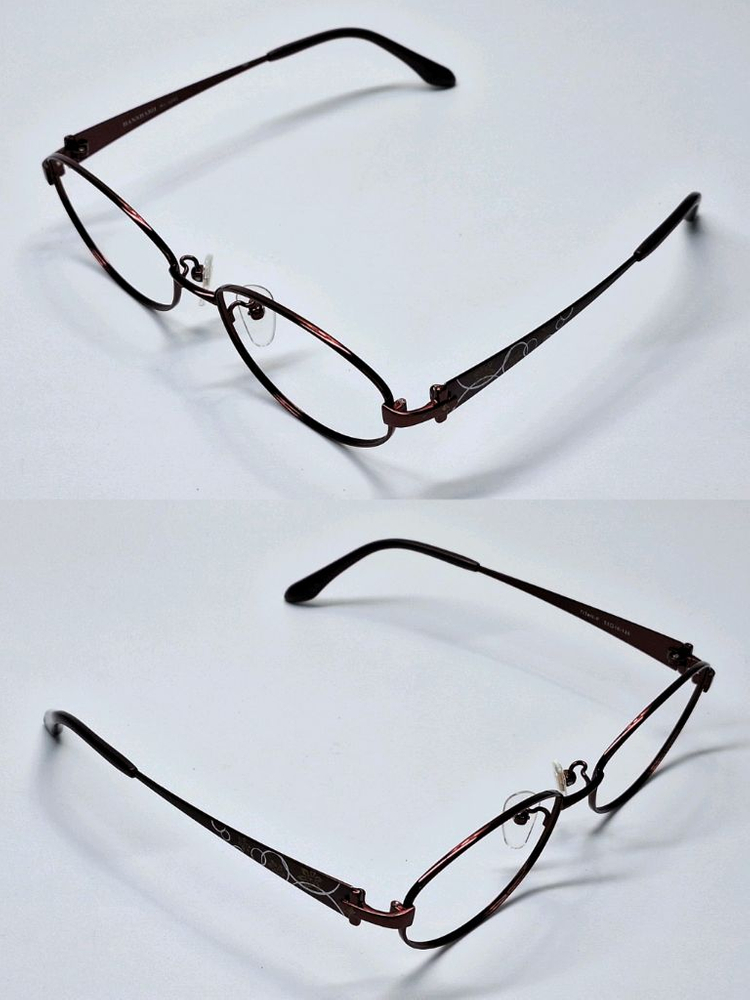 일본 사바에 하우스 HANAHARU No.3292 꽃무늬 티타늄 안경테/여성안경 수입 패션 아이웨어 빈티지 y2k 이미지