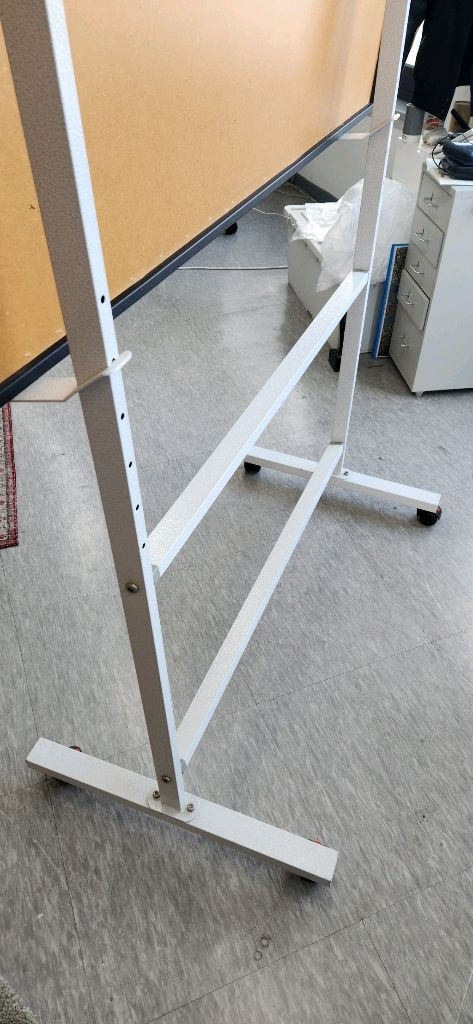 이동식 스탠드 블랙우드 자석 화이트보드 (150x90) 팝니다 이미지