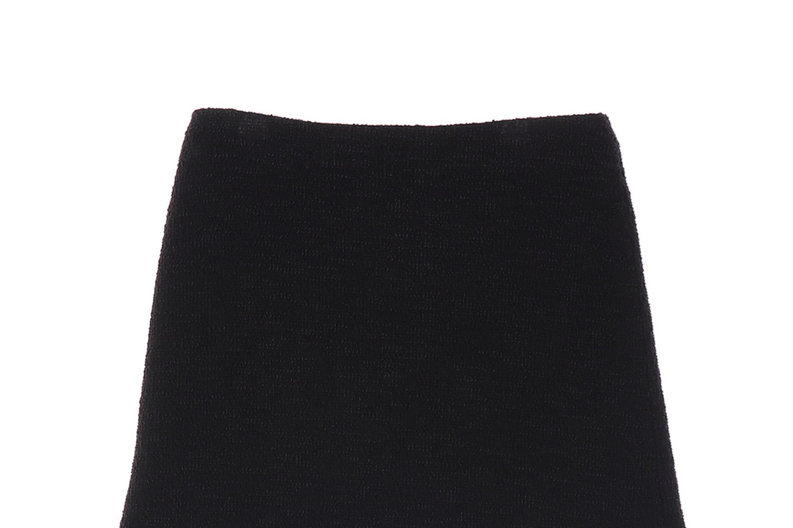 (새상품)띠어리 블랙 니트 숏 스커트 치마 M 이미지