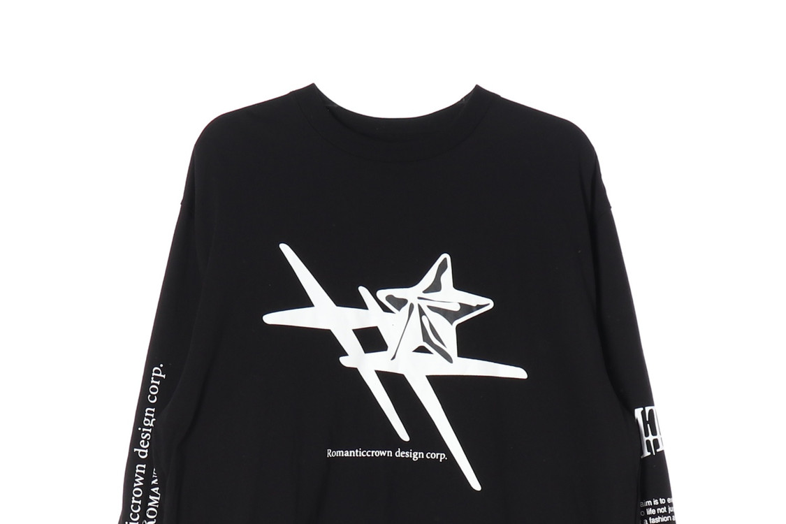 로맨틱크라운 25SS 블랙 뉴 로맨틱 긴팔 티셔츠 L 이미지