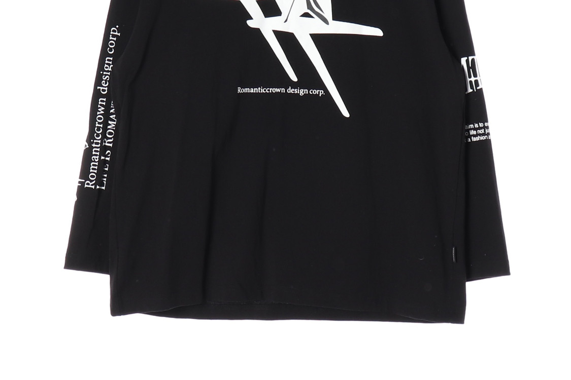 로맨틱크라운 25SS 블랙 뉴 로맨틱 긴팔 티셔츠 L 이미지