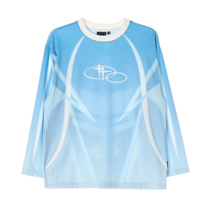 로맨틱크라운 24FW 스카이블루 뉴 로맨틱 스포츠 져지 긴팔 티셔츠 S 이미지