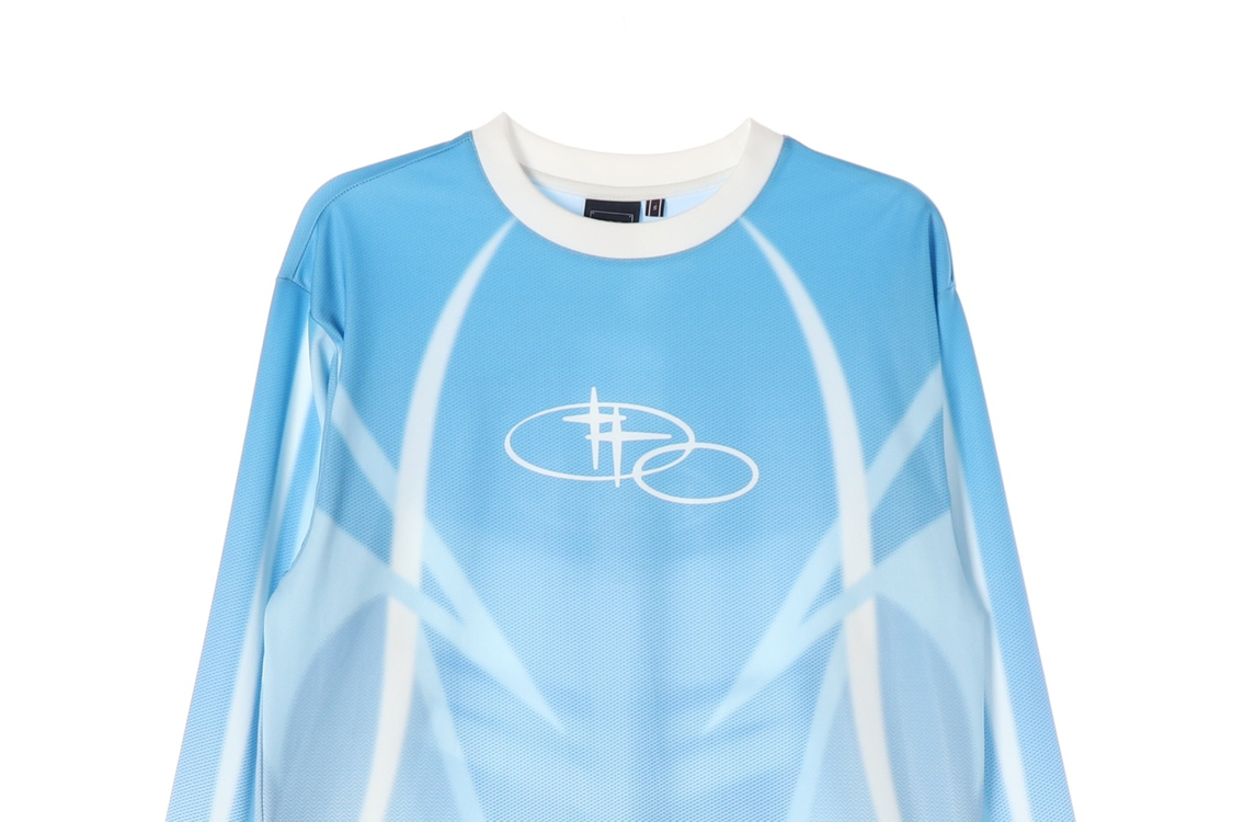 로맨틱크라운 24FW 스카이블루 뉴 로맨틱 스포츠 져지 긴팔 티셔츠 S 이미지