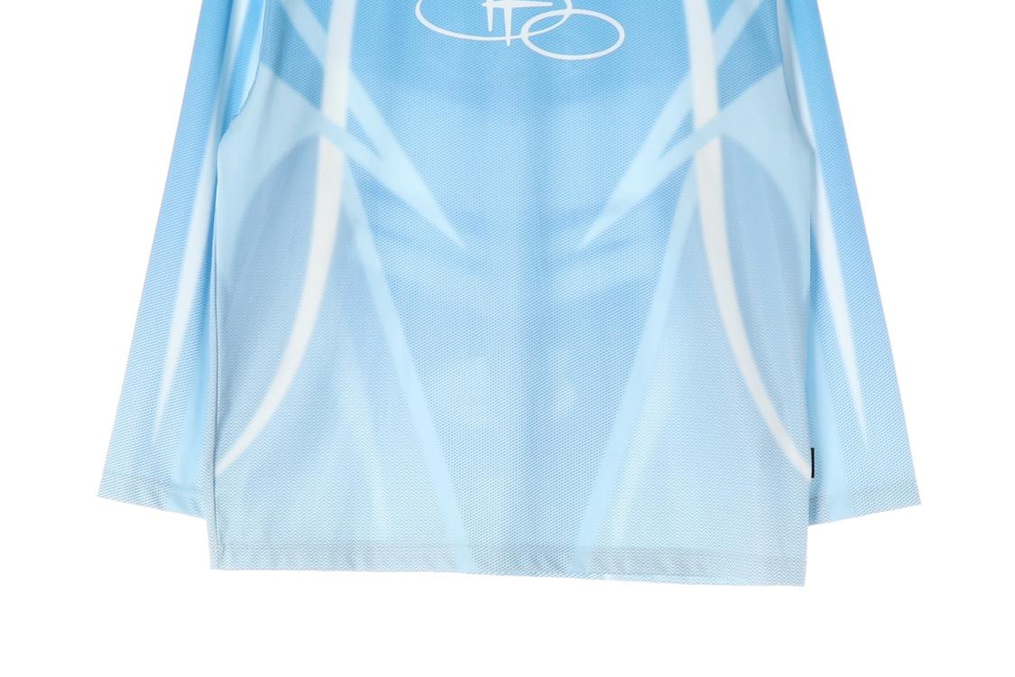 로맨틱크라운 24FW 스카이블루 뉴 로맨틱 스포츠 져지 긴팔 티셔츠 S 이미지