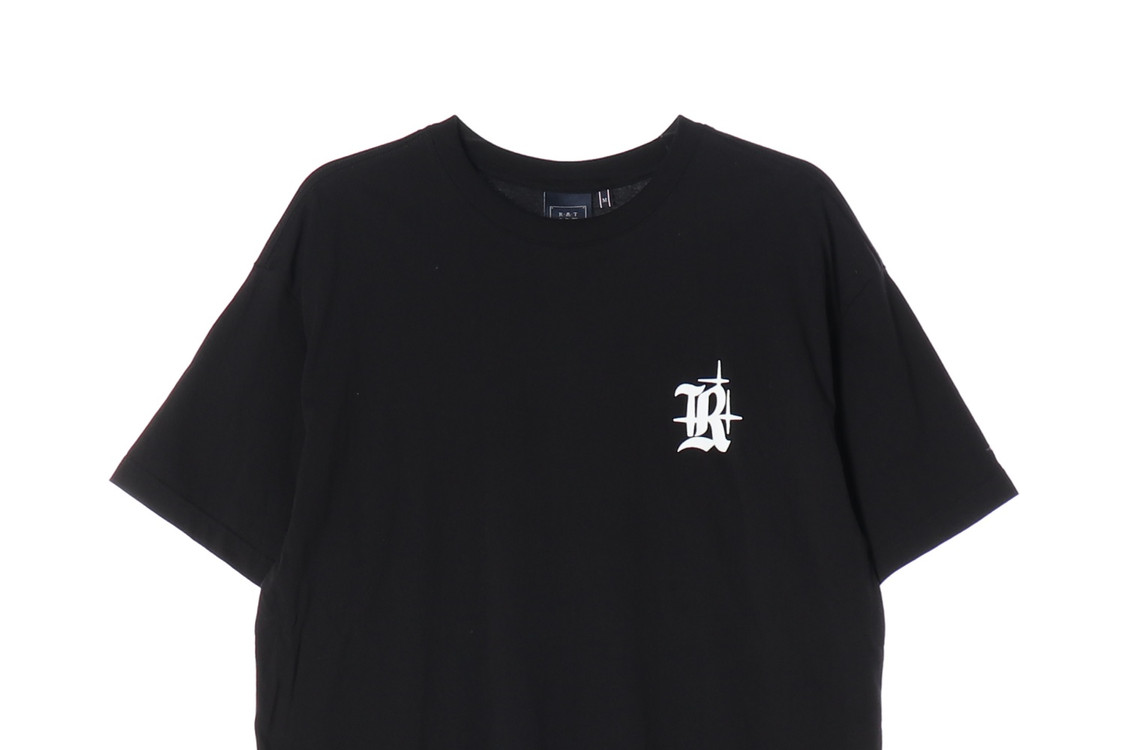 로맨틱크라운 24SS 블랙 샤이닝 볼드 로고 반팔 티셔츠 M 이미지