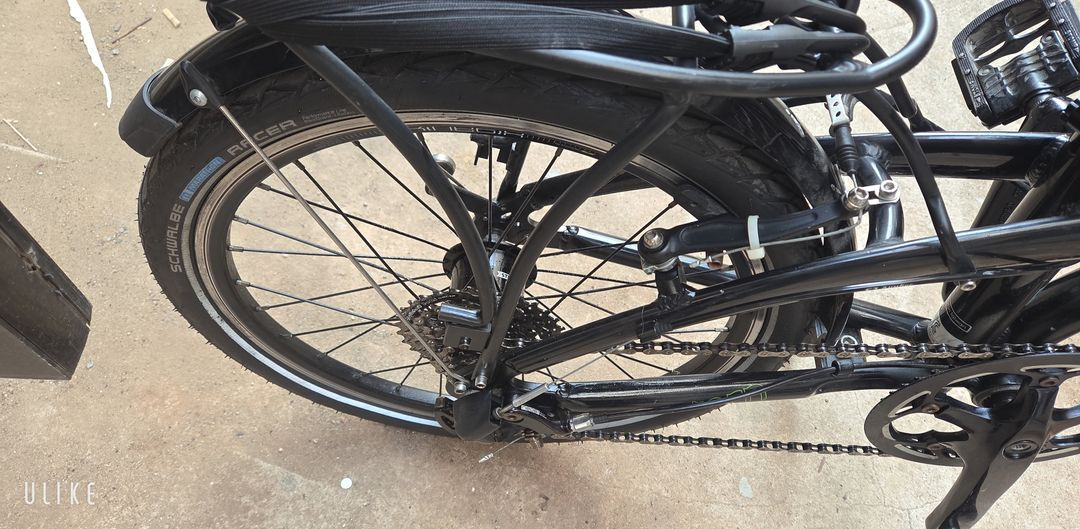 미니벨로 턴 링크 P24H+가민+브룩스 안장(트라이폴드, 전기자전거 대차) 이미지