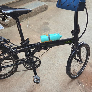 미니벨로 턴 링크 P24H+가민+브룩스 안장(트라이폴드, 전기자전거 대차) 이미지