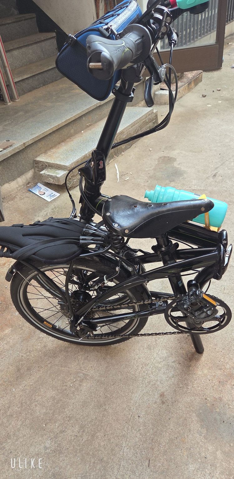 미니벨로 턴 링크 P24H+가민+브룩스 안장(트라이폴드, 전기자전거 대차) 이미지