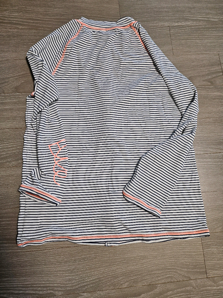 ELLE 스트라이프 집업 래쉬가드 상의 미사용 이미지