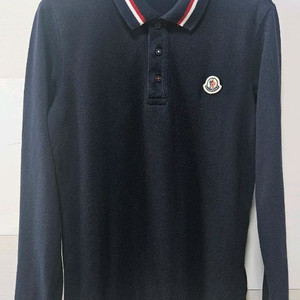 몽클레어 키즈 네이비 삼선 긴팔 폴로 152 12a 이미지