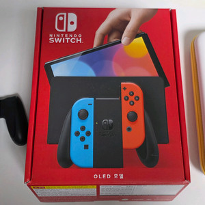 닌텐도 스위치OLED+마리오브로스원더팩+조이스틱2개 이미지
