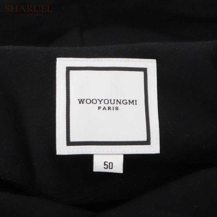 우영미 뉴 백로고 후드티 블랙 W261TS37741B 50사이즈 이미지