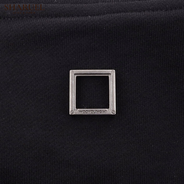 우영미 뉴 백로고 후드티 블랙 W261TS37741B 50사이즈 이미지