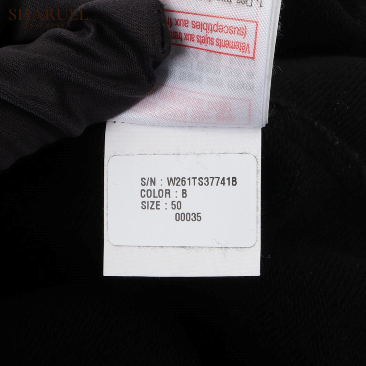 우영미 뉴 백로고 후드티 블랙 W261TS37741B 50사이즈 이미지