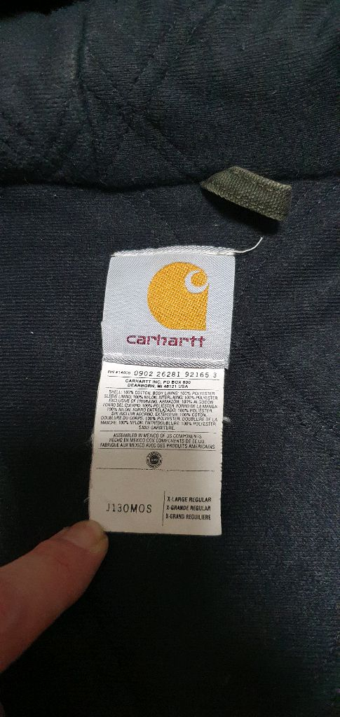 [XL]칼하트 j130 MOS 샌드스톤 액티브 자켓 이미지