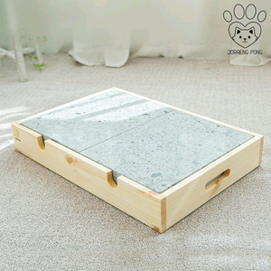 조랭퐁 프리미엄 천연 맥반석+원목침대+아이스팩 2개 이미지