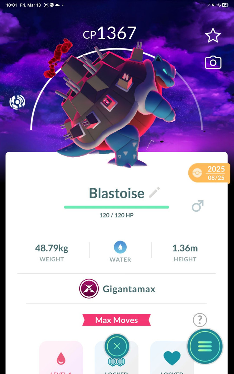 포켓몬고 자흑 배경 거다이맥스 이미지