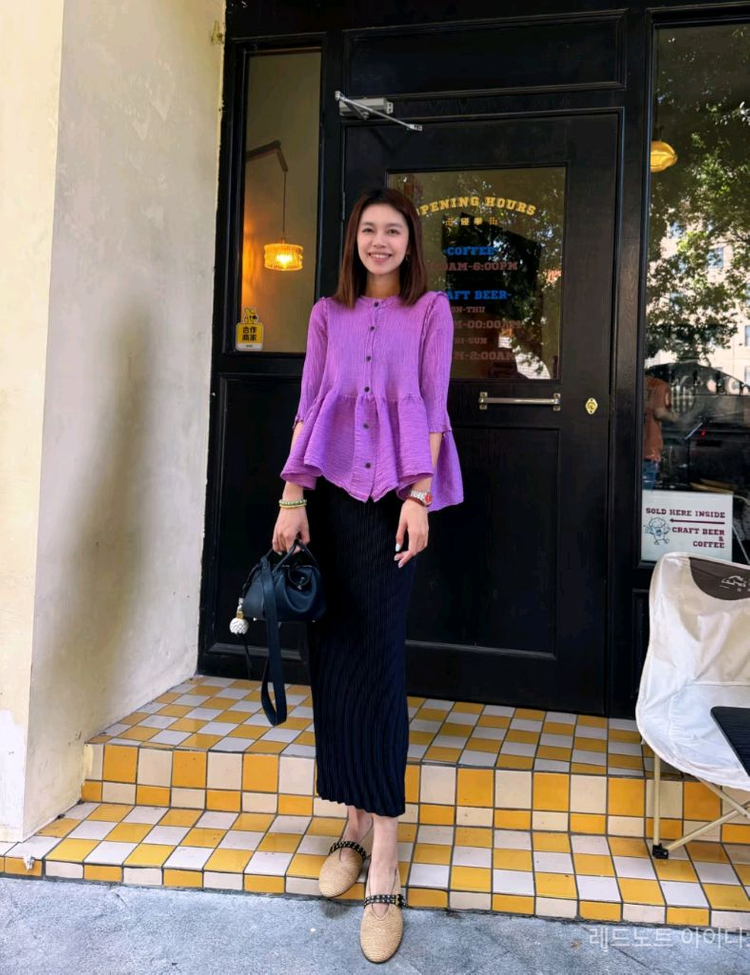 이세이미야케 미 시스루 크레페 가디건 이미지