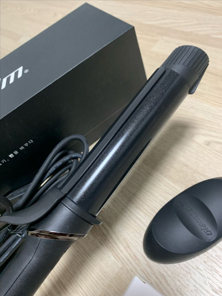 글램팜아이롱 봉고데기 32mm 퓨어블랙 판매 이미지