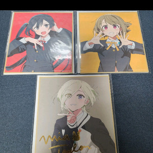 러브라이브 니지가사키 학원 스쿨 아이돌 동호회 1장 색지 3종 이미지